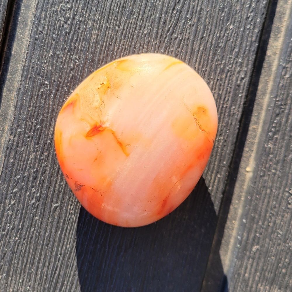 Carnelian Palm Stone Crystal